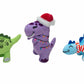 SnugArooz Christmas Dinos Plush Dog Toy 3pk