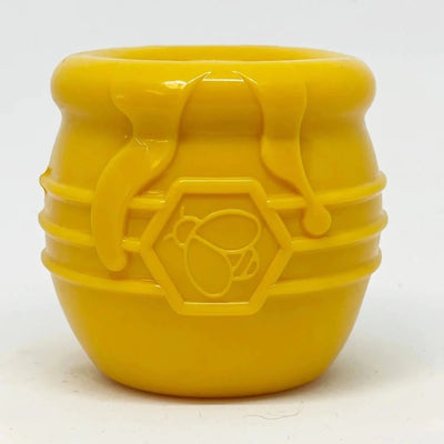 SodaPup PUP-X Honey Pot Rubber Dog Treat Dispenser Yellow - Pets Perfect