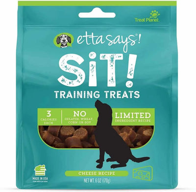 Etta Says! Sit! Dog Training Dog Treats Cheese Recipe 6 oz - Pets Perfect