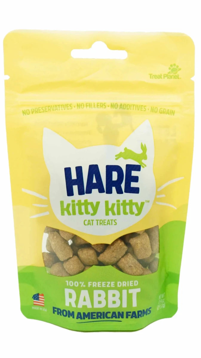 Kitty Kitty Hare Freeze-Dried Rabbit Cat Treat 0.9 oz - Pets Perfect