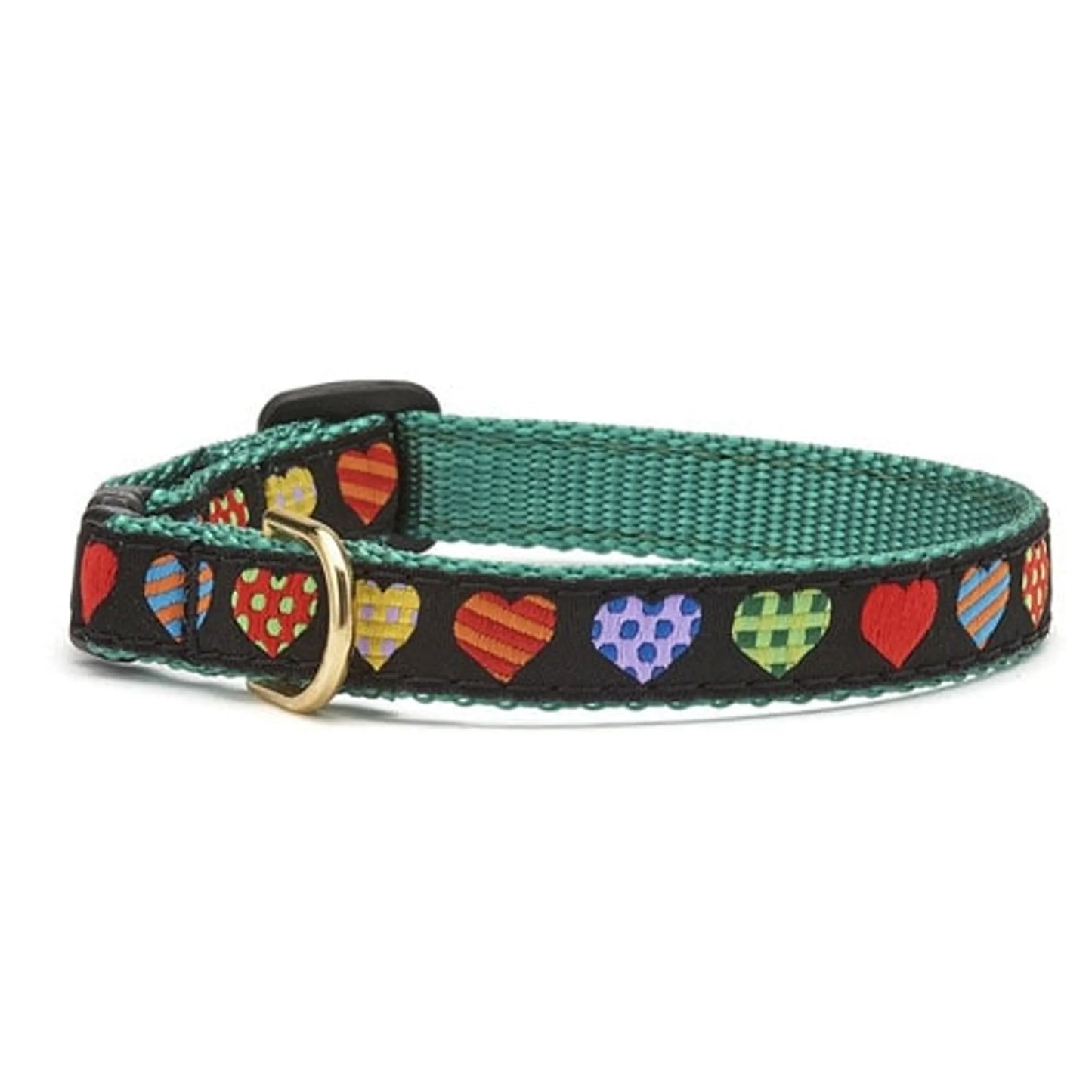 Up Country Colorful Hearts Cat Collar - Pets Perfect