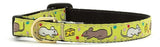 Up Country Say Cheese Cat Collar - Breakaway Safety Collar with Mouse and Cheese Design - Pets Perfect