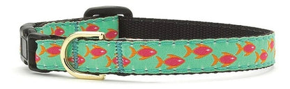 Up Country Tropical Fish Cat Collar - Breakaway Safety Collar with Vibrant Ocean Design - Pets Perfect