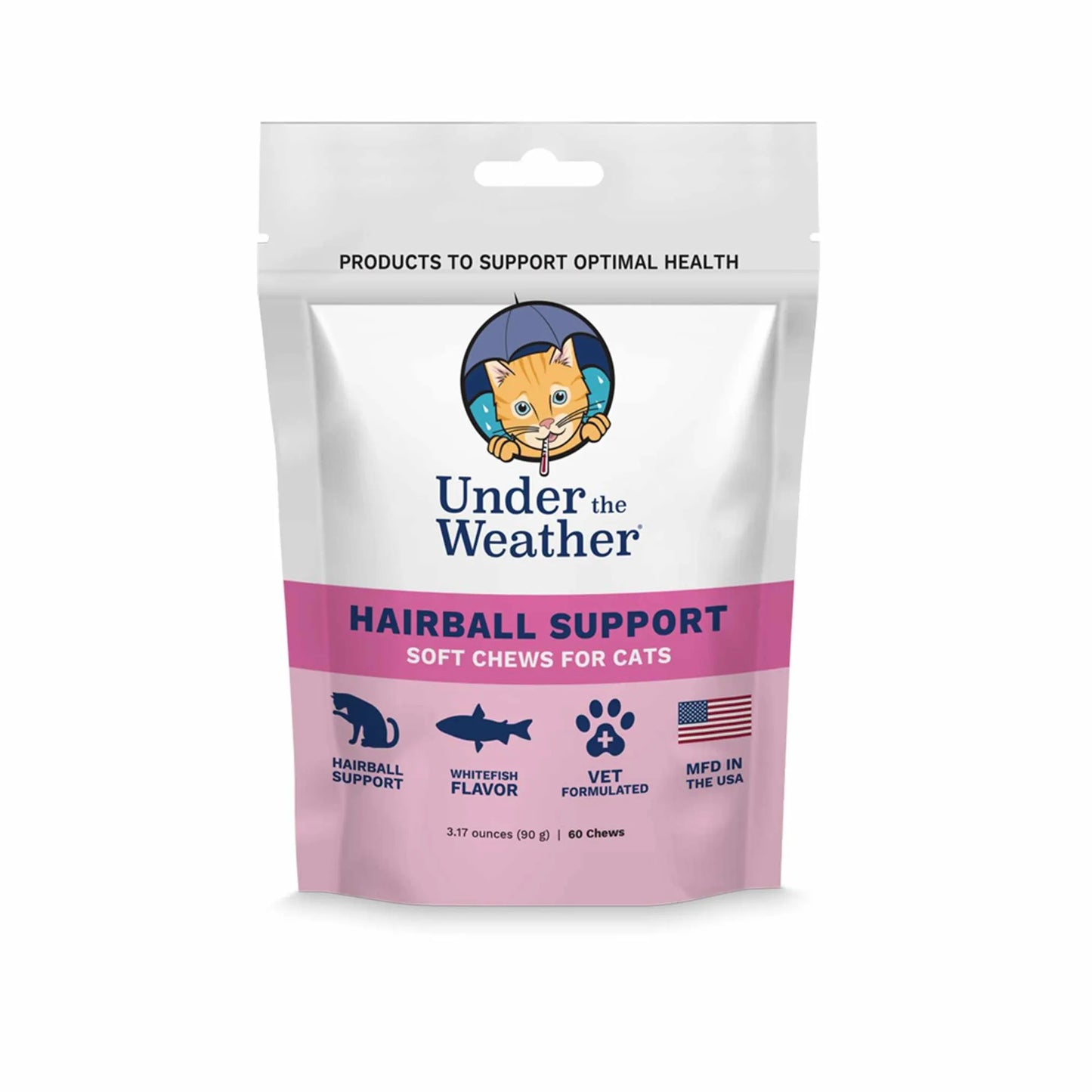 Under the Weather Cat Hairball Support Chews 60 ct. - Pets Perfect