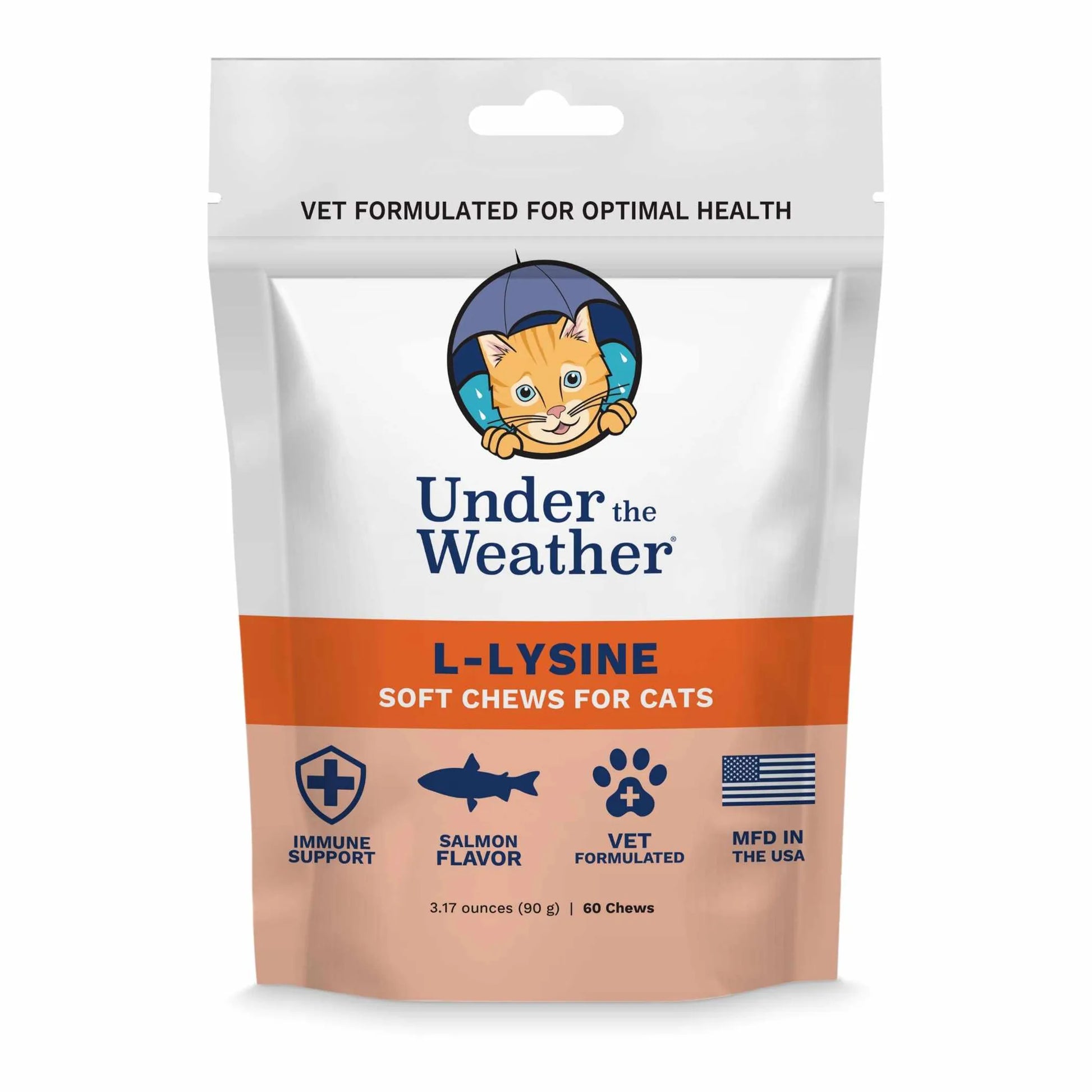 Under the Weather Cat L - Lysine Chews 60 ct. - Pets Perfect