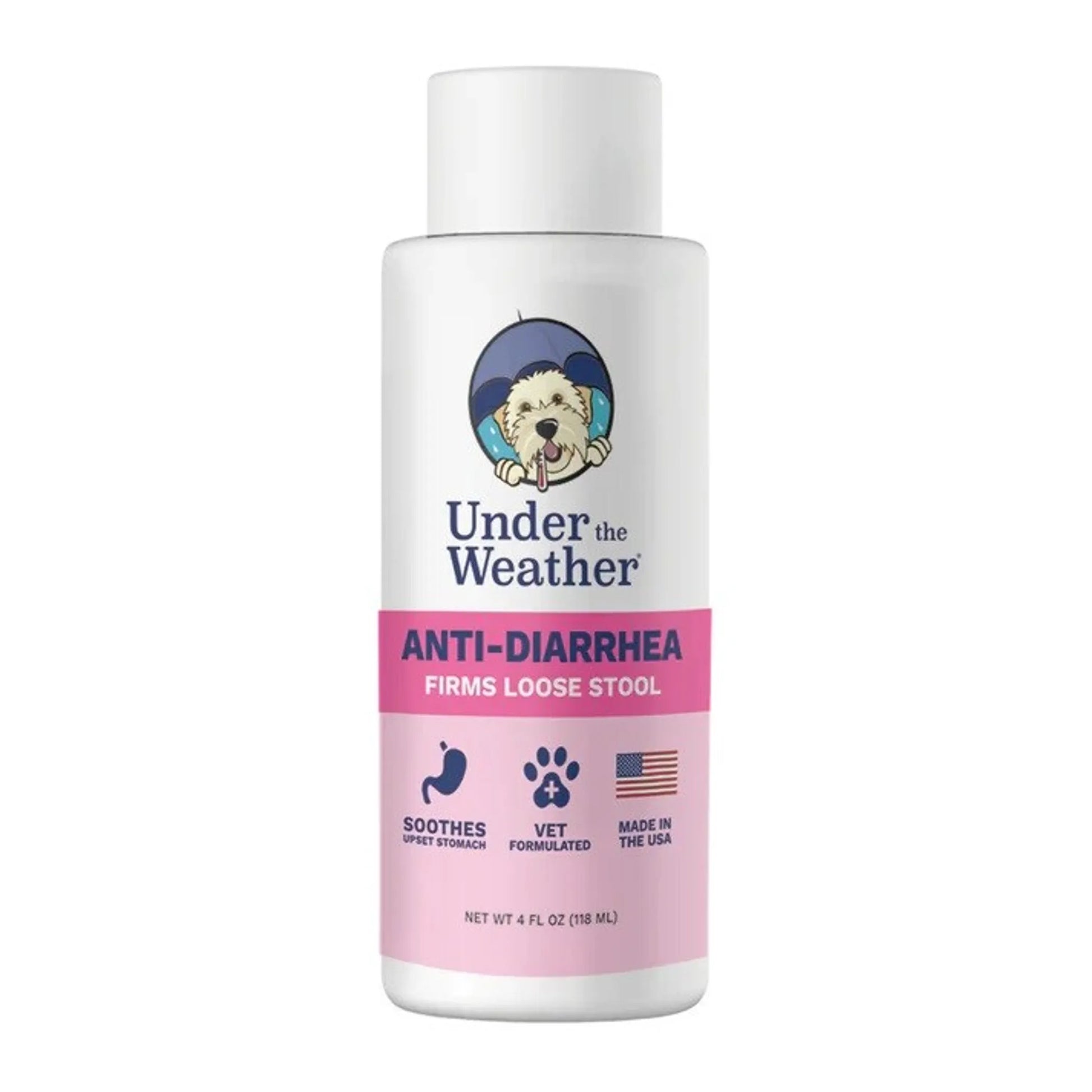 Under the Weather Anti - Diarrhea Liquid for Dogs 4oz - Pets Perfect