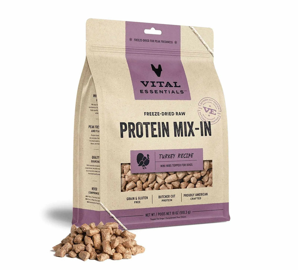 Vital Essentials FD Raw Turkey Protein Mix-in Meal Topper for Dogs, 6 OZ/1, view 2