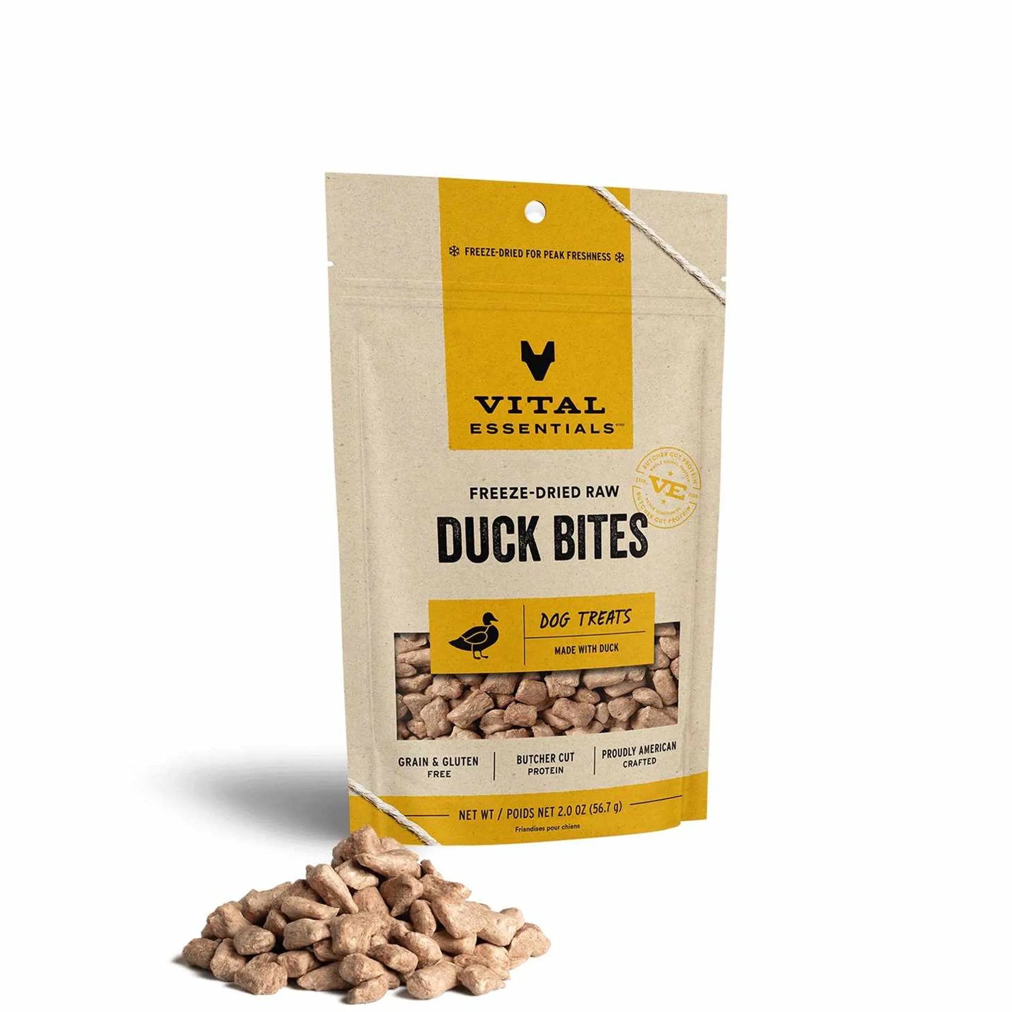 Vital Essentials(R) Freeze-Dried Duck Bites Dog Treats,