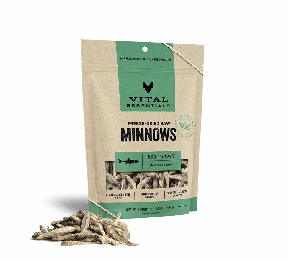 Vital Essentials Freeze-Dried Minnows Dog Treats - Pets Perfect