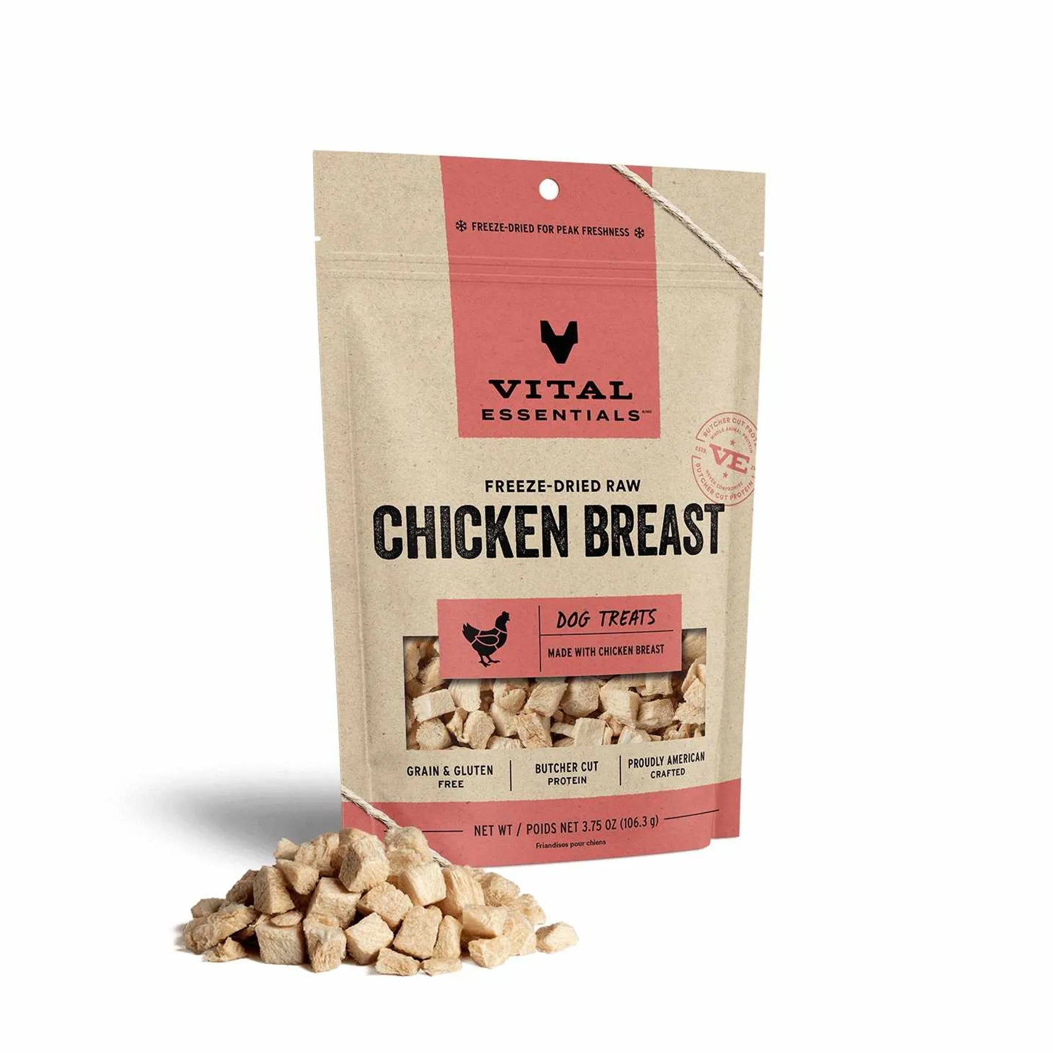 Vital Essentials(R) Freeze-Dried Raw Chicken Breast Dog Treats,