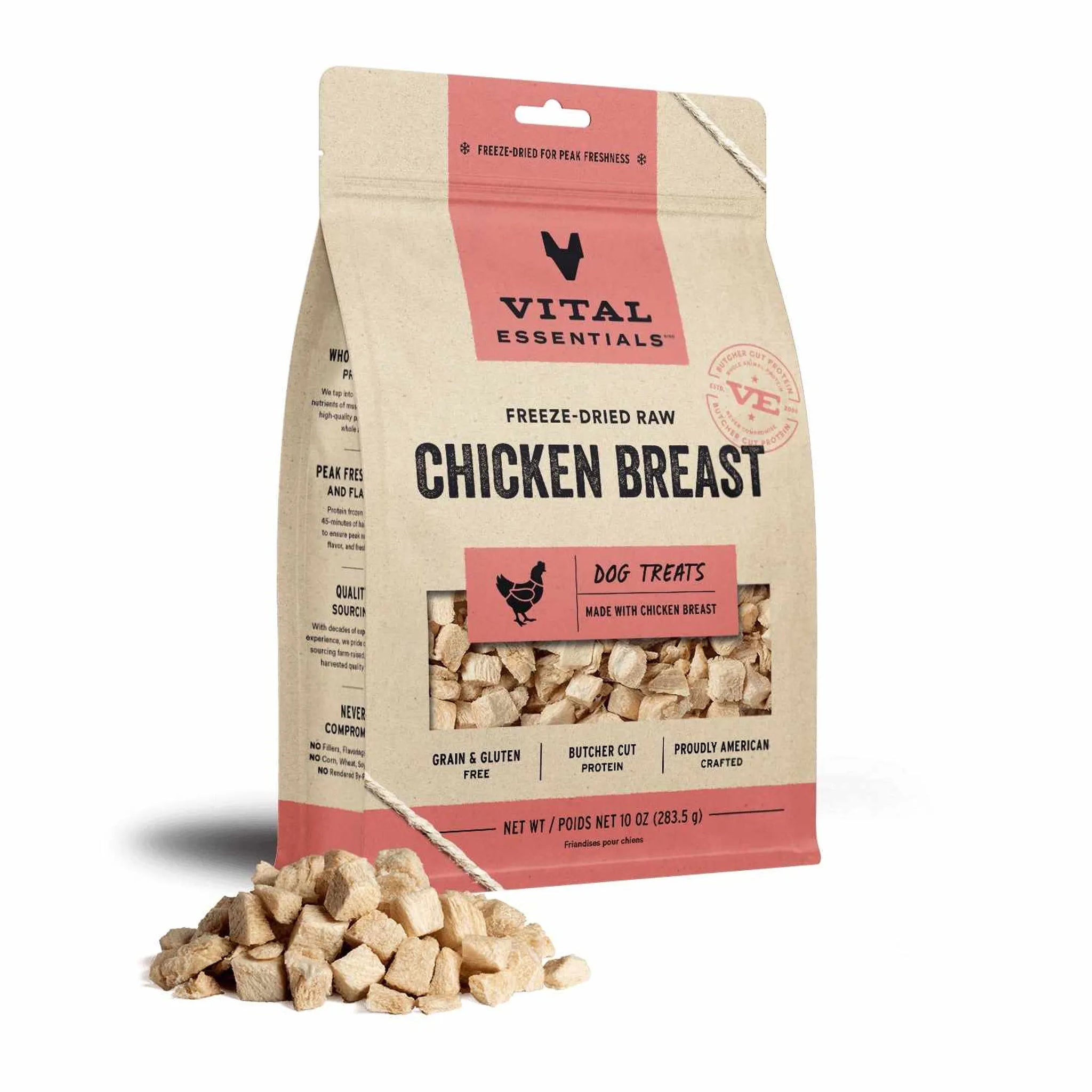 Vital Essentials(R) Freeze-Dried Raw Chicken Breast Dog Treats,