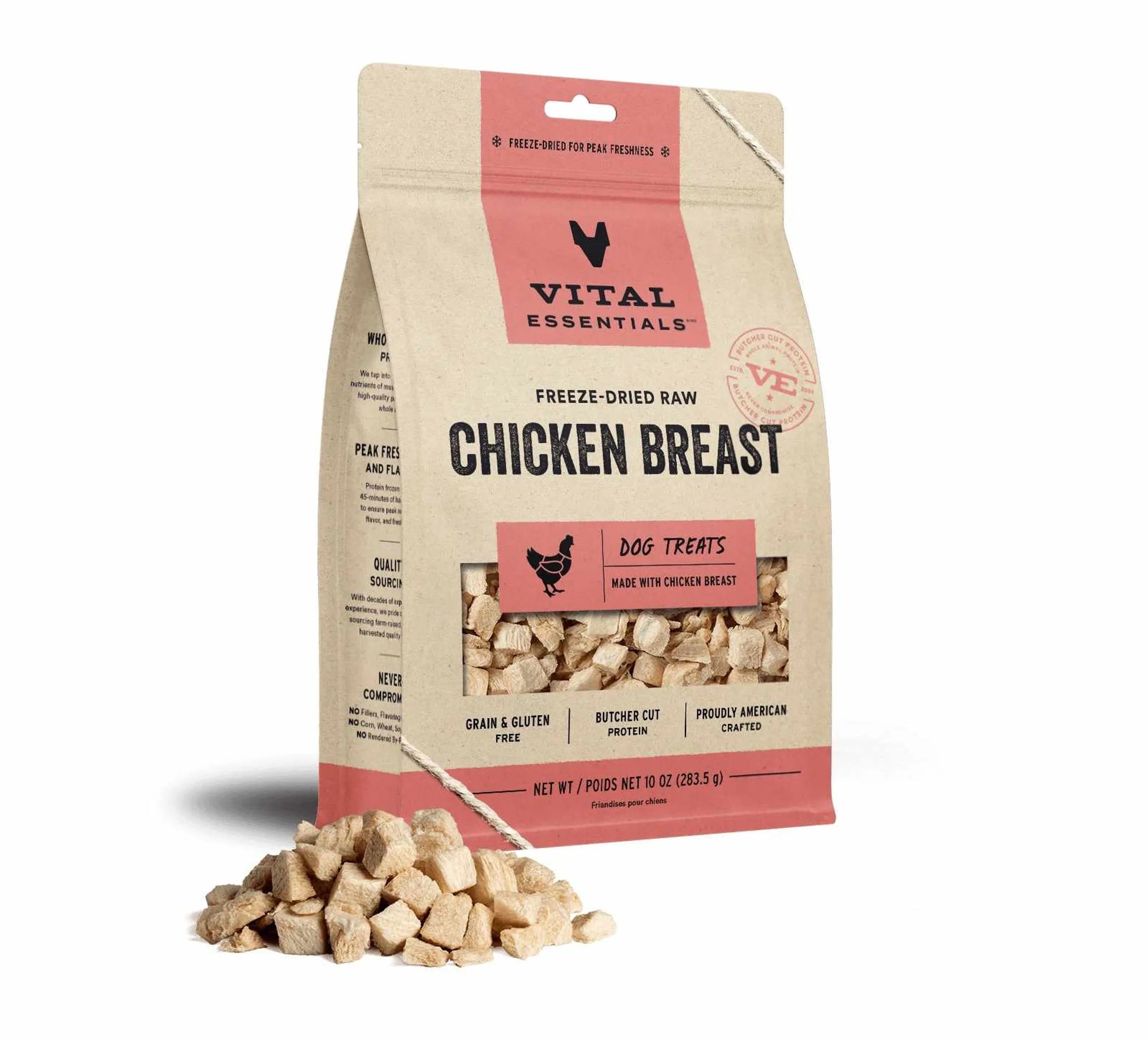 Freeze - Dried Raw Chicken Breast Dog Treats - 100% Pure Protein Training Treats for Dogs - Pets Perfect