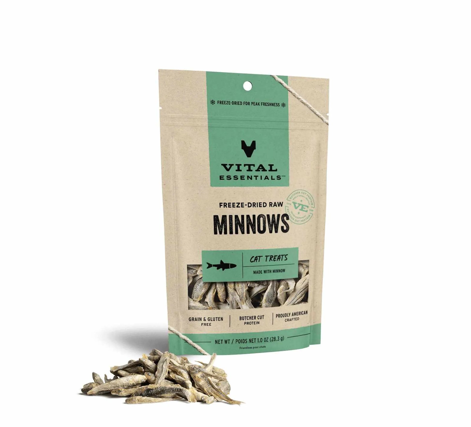 Vital Essentials(R) Freeze - Dried Raw Minnows Cat Treats, 1.0 oz - Pets Perfect