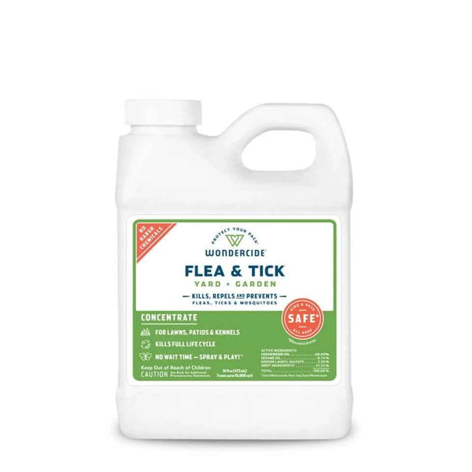 Wondercide - Flea, Tick & Mosquito Spray for Yard + Garden - 32 oz Ready-To-Use - Pets Perfect