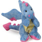 goDog Dragon w/Chew Guard Periwinkle Plush Dog Toy