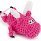goDog Checkers Just For Me Flying Pig Squeaky Plush Dog Toy Mini
