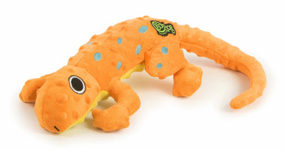 goDog Amphibianz Gecko Squeaky Plush Dog Toy Large - Pets Perfect