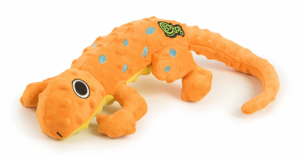 goDog Amphibianz Gecko Squeaky Plush Dog Toy Large - Pets Perfect