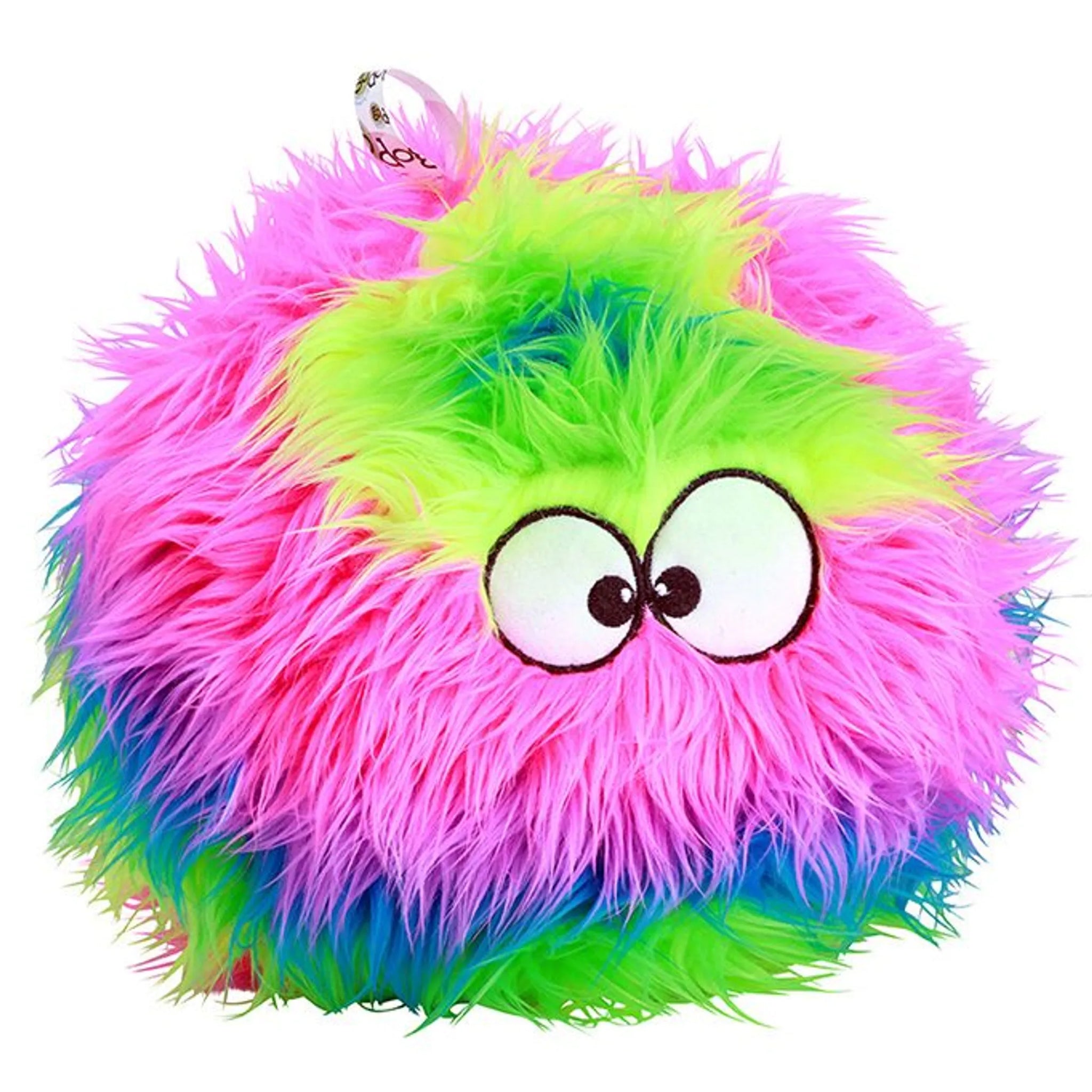 goDog Furballz w/Chew Guard Rainbow Plush Dog Toy