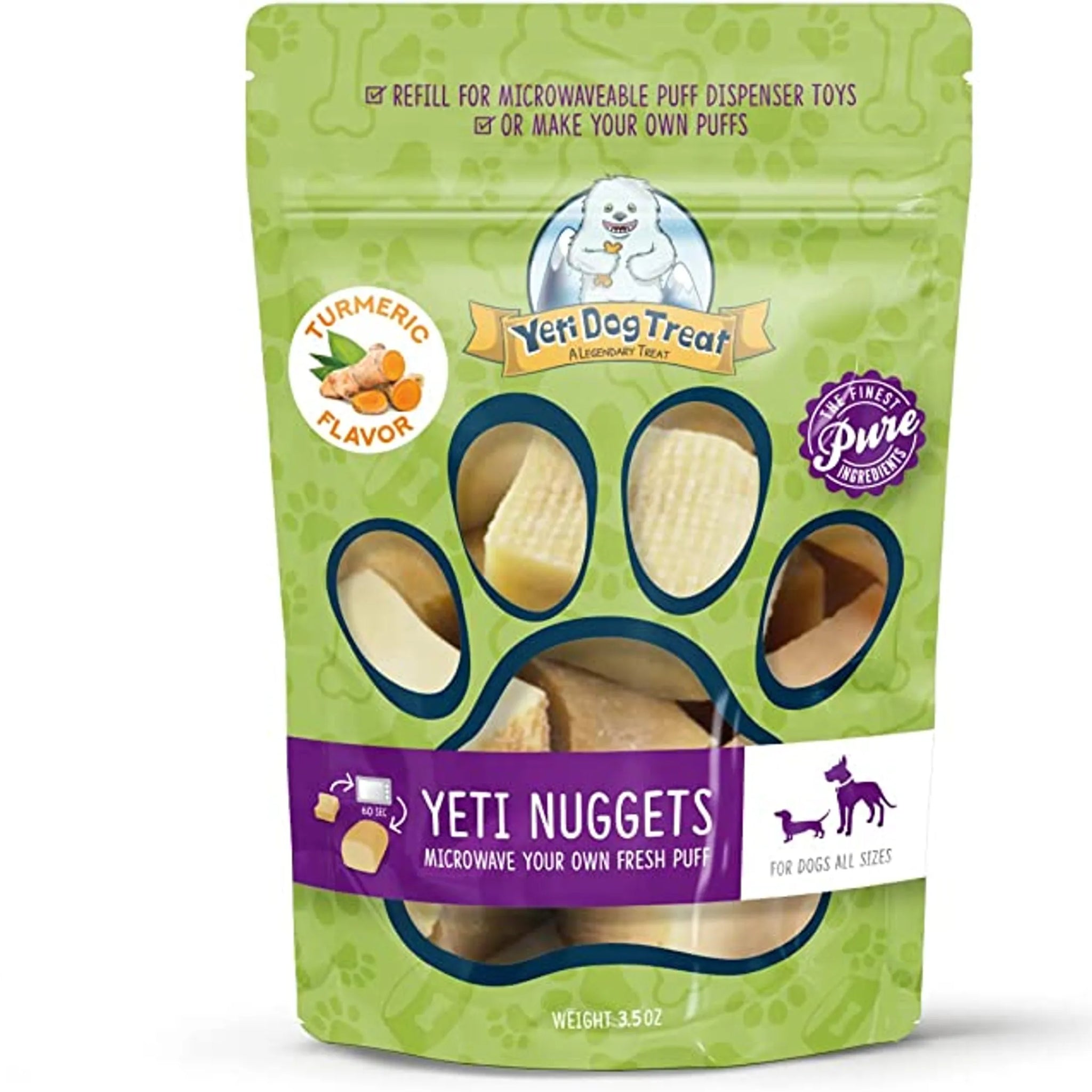 Yeti Dog Nuggets Turmeric Flavored 6 pieces 3.5oz