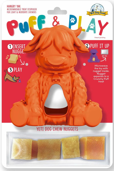 Yeti Dog Chew Puff & Play Hangry Yak - Pets Perfect