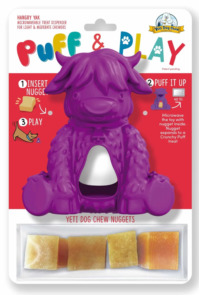 Yeti Dog Chew Puff & Play Hangry Yak - Pets Perfect