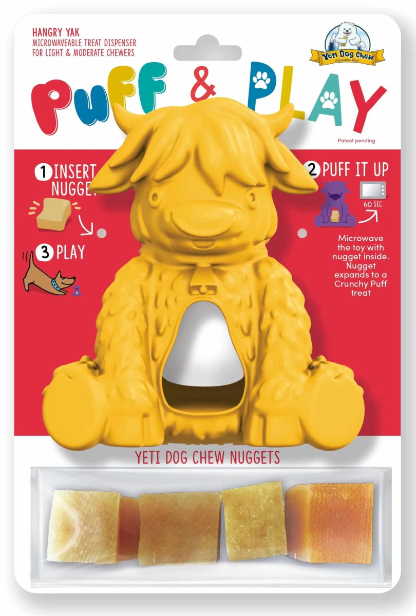 Yeti Dog Chew Puff & Play Hangry Yak - Pets Perfect