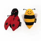 ZippyClaws 2 - Pack - Ladybug and Bee - Pets Perfect