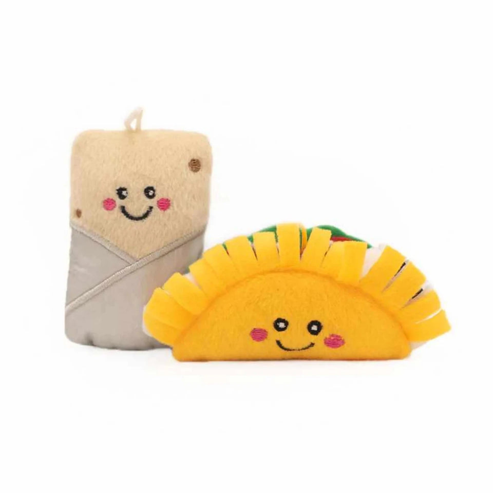 ZippyClaws NomNomz - Taco and Burrito - Pets Perfect