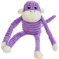 ZippyPaws Spencer Crinkle Monkey Purple Small