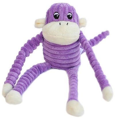 ZippyPaws Spencer Crinkle Monkey Purple Small - Pets Perfect