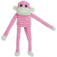 ZippyPaws Spencer Crinkle Monkey Pink Small