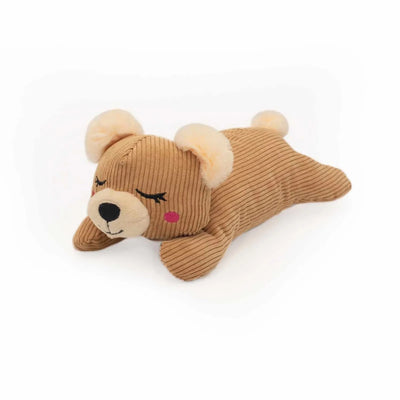 ZippyPaws Snooziez with Shhhqueaker - Bear - Pets Perfect