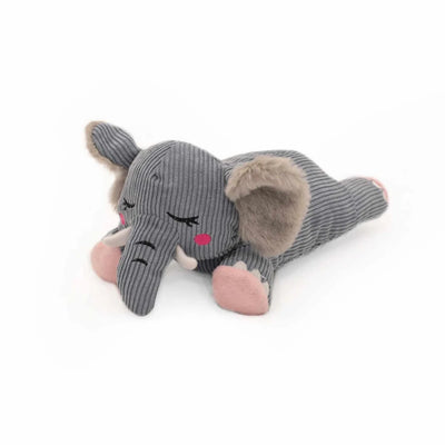 ZippyPaws Snooziez with Shhhqueaker - Elephant - Pets Perfect