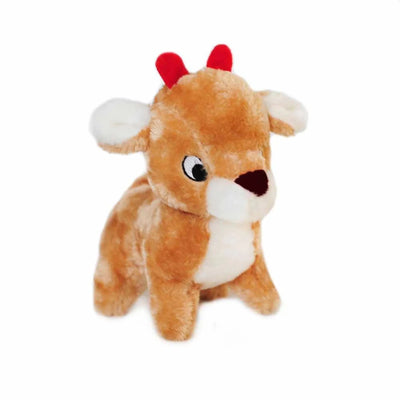 ZippyPaws Holiday Deluxe Reindeer Plush Dog Toy - Pets Perfect