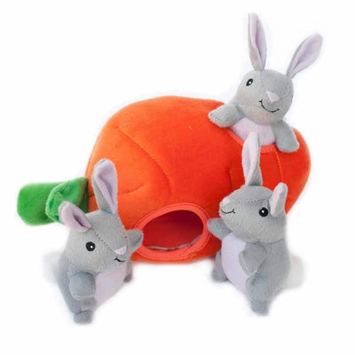 ZippyPaws Burrow Bunny 'n Carrot - Pets Perfect