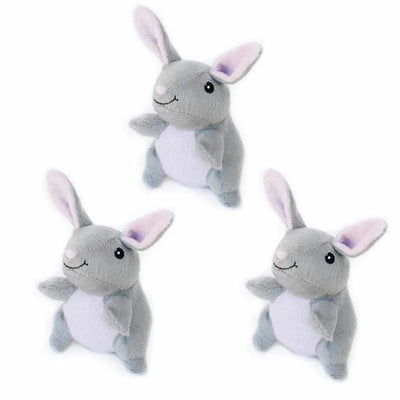 ZippyPaws Miniz 3 ct Bunnies - Pets Perfect
