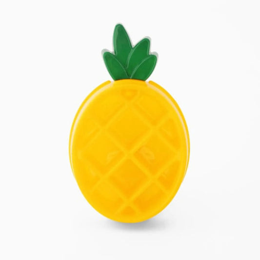 ZippyPaws Happy Bowls Pineapple Dog Bowl - Durable TPR Non-Slip Feeding Bowl for Dogs & Cats