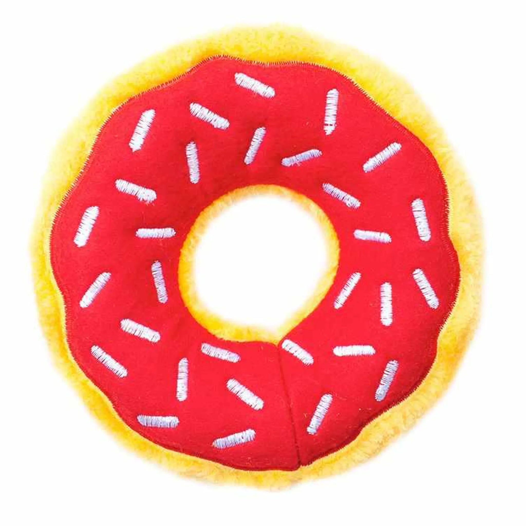 ZippyPaws Donutz Cherry Plush Dog Toy