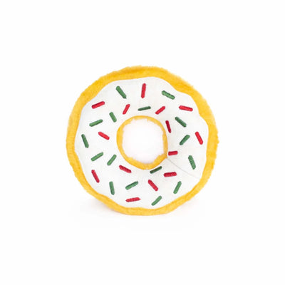 ZippyPaws Donutz Peppermint Plush Dog Toy - Pets Perfect