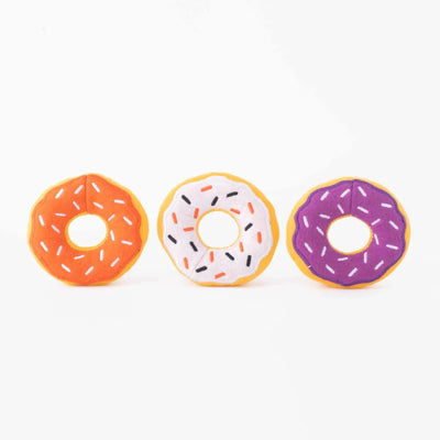 ZippyPaws Miniz Halloween Donutz (3 ct) - Pets Perfect