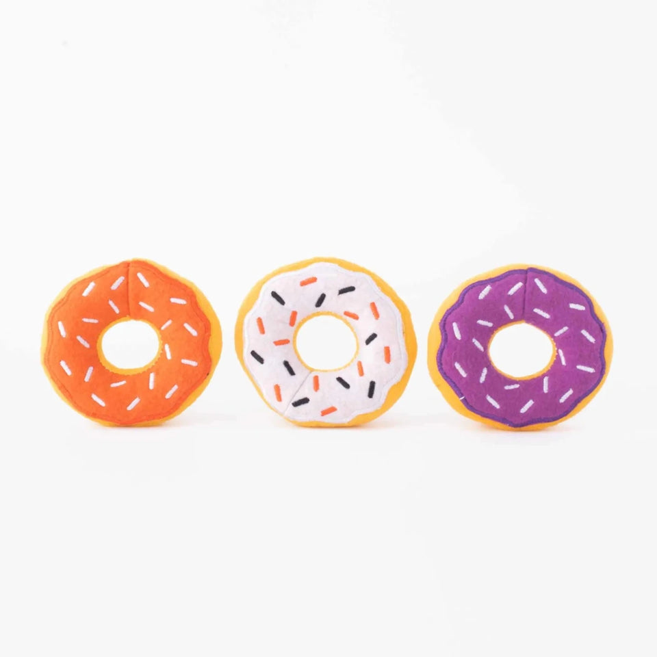 ZippyPaws Miniz Halloween Donutz (3 ct) - Pets Perfect