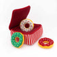 ZippyPaws Holiday Burrow(TM) Donutz Box Plush Dog Toy