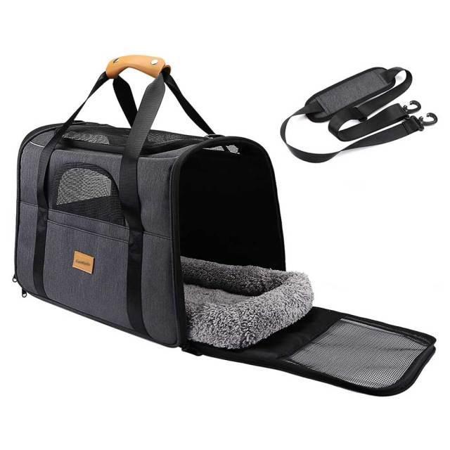 Foldable Portable Pet Carrier Bag - Comfortable Travel Solution For Cats And Dogs - Pets Perfect