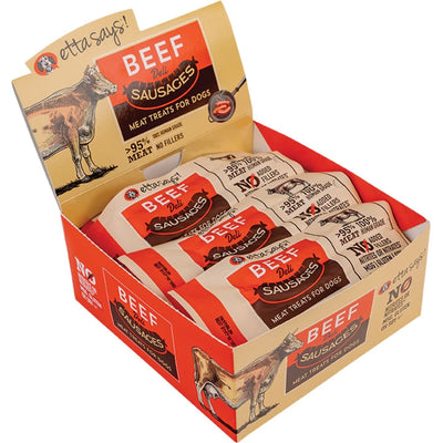 Etta Says! Sausage Link Dog Treats Beef 12 ct, 1.25 oz