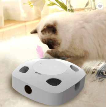 Electric Feather Cat Stick: Interactive Fun For Your Feline Friend - Pets Perfect