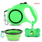3 - In - 1 Dog Traction Rope And Folding Bowl Set - Pets Perfect