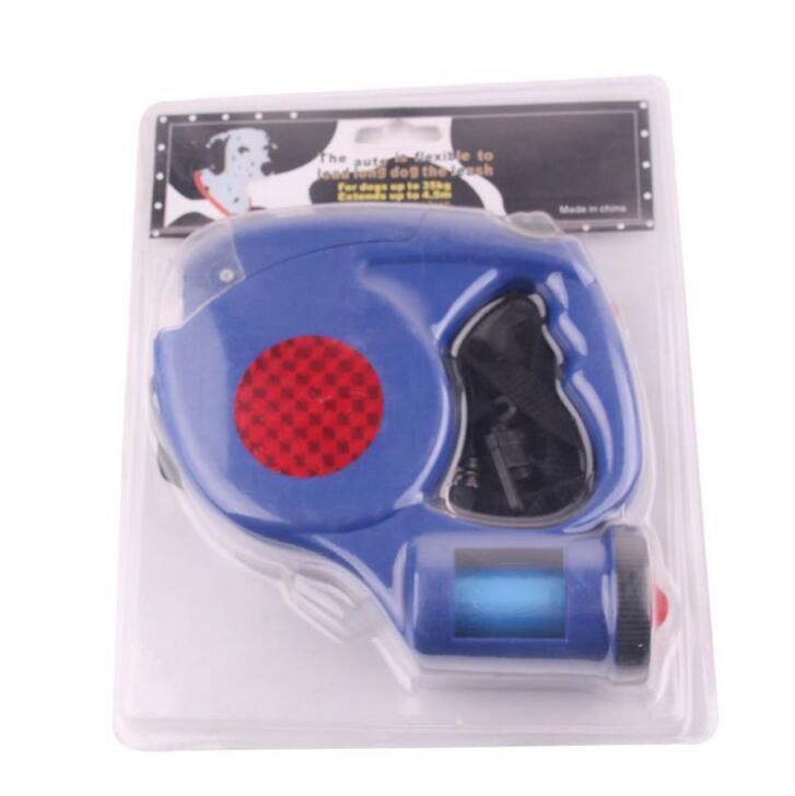 3 - In - 1 Illuminated Dog Leash With Retractable Garbage Bag - Pets Perfect