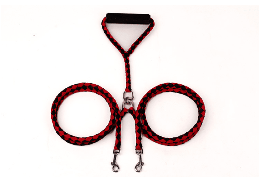 Double - Ended Hand - Knitted Braided Rope Dog Leash: The Ultimate Outdoor Companion - Pets Perfect