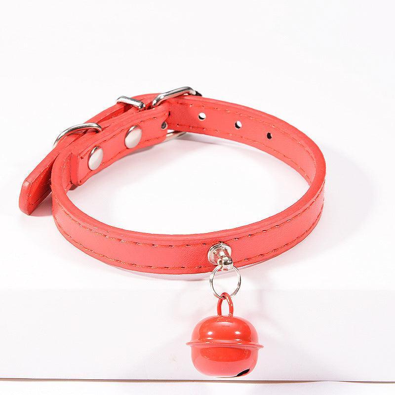 Stylish Pet Bell Collar With Colorful Traction For Cats And Dogs - Pets Perfect